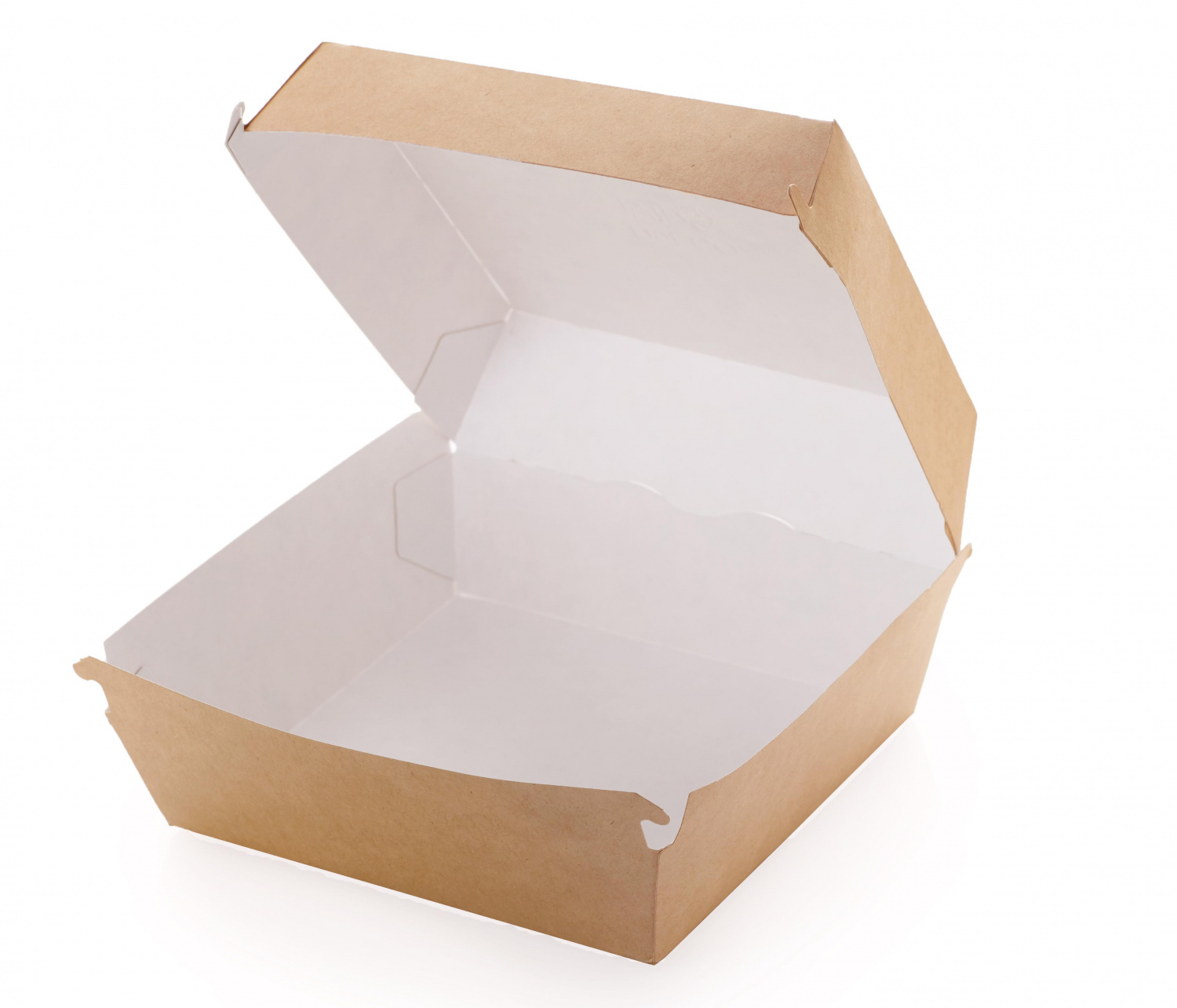 Коробка для бургера Eco Burger XL, крафт, 112х112х112 мм