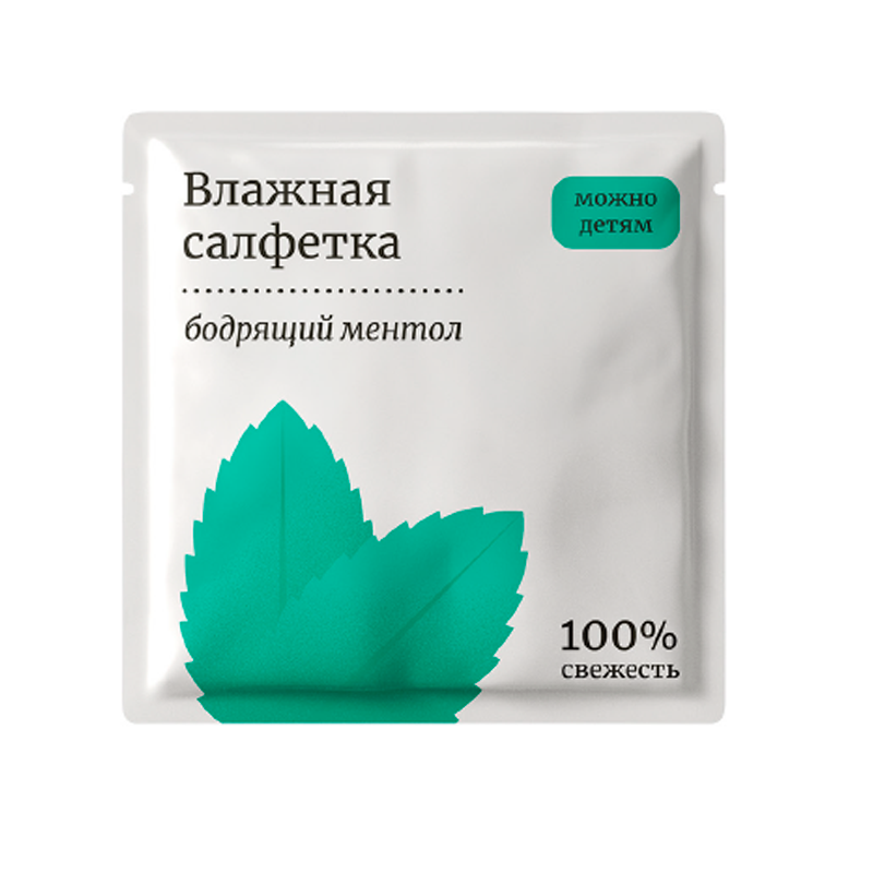 Салфетка влажная в саше, 1шт