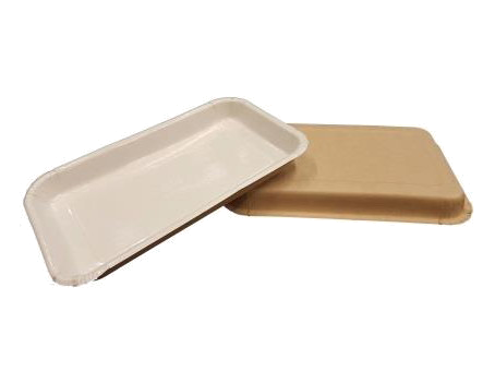 Лоток бумажный для нарезок, овощей OSQ Eco Platter 400, 220х140х20 мм, 300 шт/пак